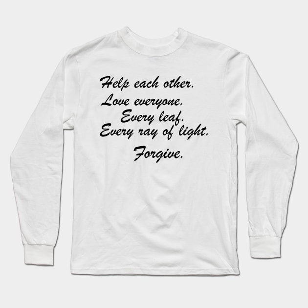 Love everyone Long Sleeve T-Shirt by stefy